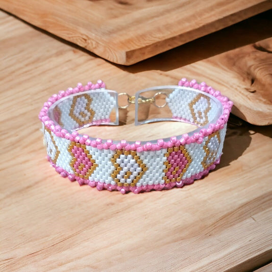 Brazalete Miyuki Corazones