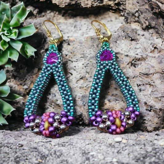 Aretes Peyote Tubular